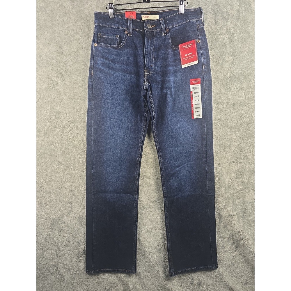 Levi Strauss Signature‎ Jeans Men's Size 30x32 Blue Relaxed Fit NWT Workwear